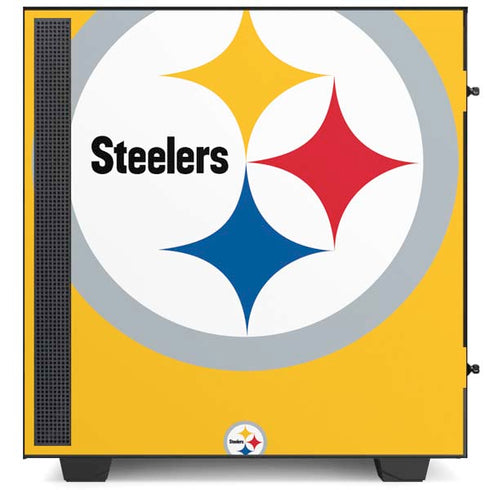 NFL Pittsburgh Steelers Large Logo NZXT H510 Compact ATX Mid-Tower Case Skin