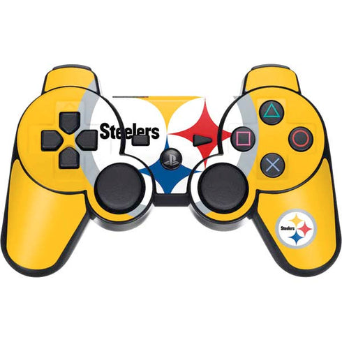 NFL Pittsburgh Steelers Large Logo PS3 Dual Shock wireless controller Skin