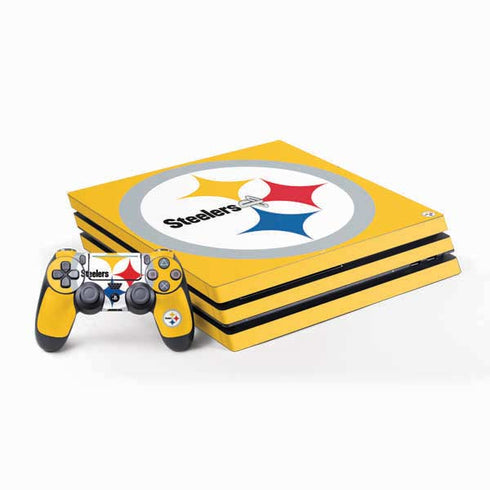 NFL Pittsburgh Steelers Large Logo PS4 Pro Bundle Skin