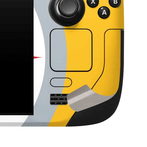 NFL Pittsburgh Steelers Large Logo Steam Deck Handheld Gaming Computer Skin