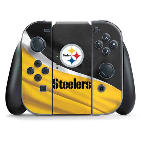 NFL Pittsburgh Steelers Nintendo Switch (2017-2021) Joy-Con Controller Skin