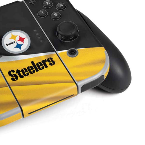 NFL Pittsburgh Steelers Nintendo Switch OLED (2021) Skin