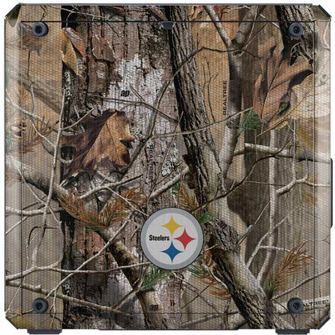 NFL Pittsburgh Steelers Realtree AP Camo Cooler Master MasterBox Q300L Mini Tower Skin