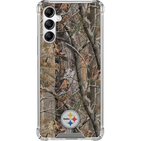 NFL Pittsburgh Steelers Realtree AP Camo Galaxy A14 5G Clear Case