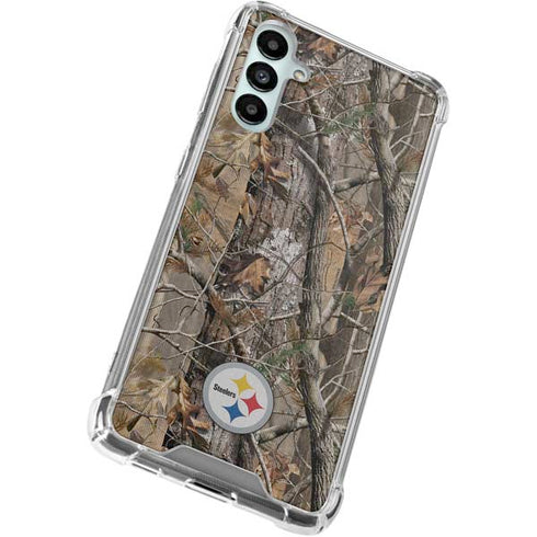 NFL Pittsburgh Steelers Realtree AP Camo Galaxy A15 5G Clear Case