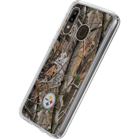 NFL Pittsburgh Steelers Realtree AP Camo Galaxy A20 Clear Case