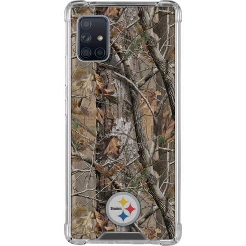 NFL Pittsburgh Steelers Realtree AP Camo Galaxy A51 5G Clear Case