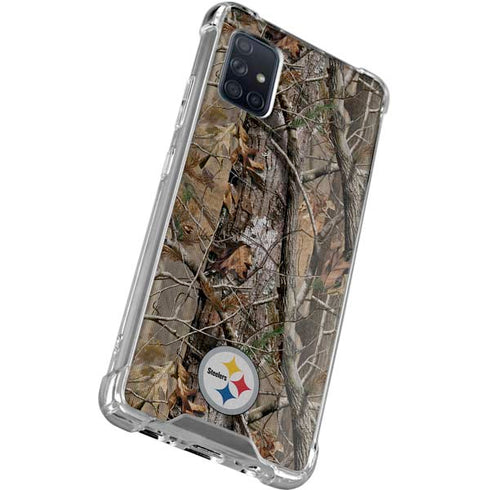 NFL Pittsburgh Steelers Realtree AP Camo Galaxy A51 5G Clear Case