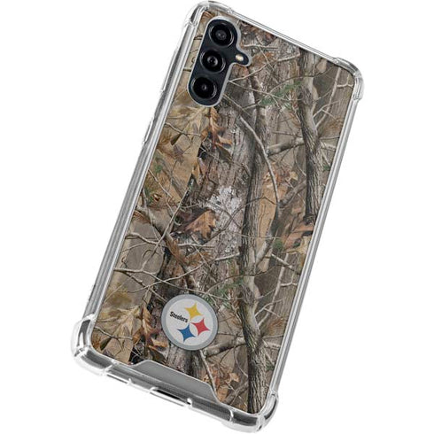 NFL Pittsburgh Steelers Realtree AP Camo Galaxy A54 5G Clear Case