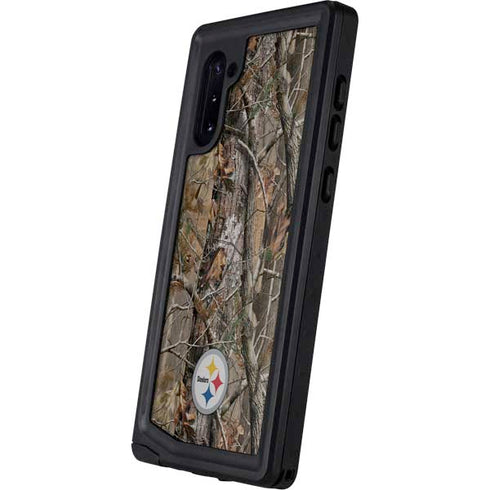 NFL Pittsburgh Steelers Realtree AP Camo Galaxy Note 10 Waterproof Case
