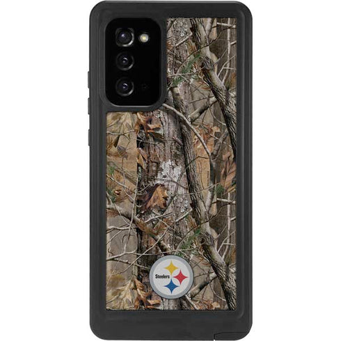 NFL Pittsburgh Steelers Realtree AP Camo Galaxy Note20 5G Waterproof Case