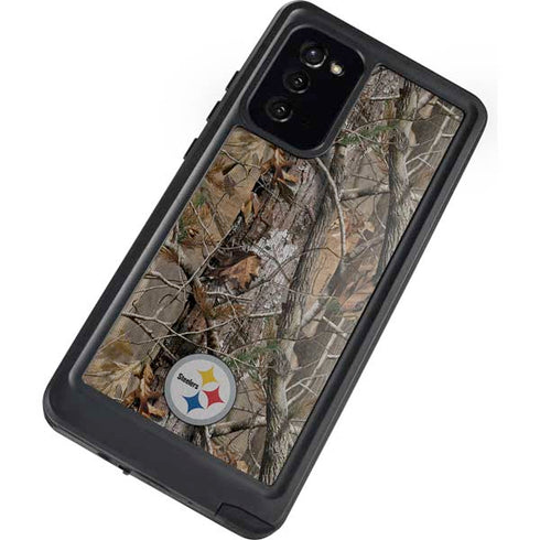 NFL Pittsburgh Steelers Realtree AP Camo Galaxy Note20 5G Waterproof Case
