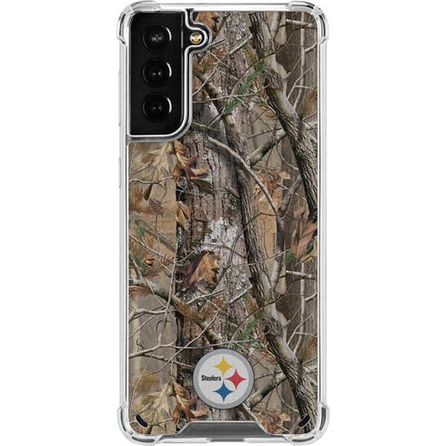 NFL Pittsburgh Steelers Realtree AP Camo Galaxy S21 Plus 5G Clear Case