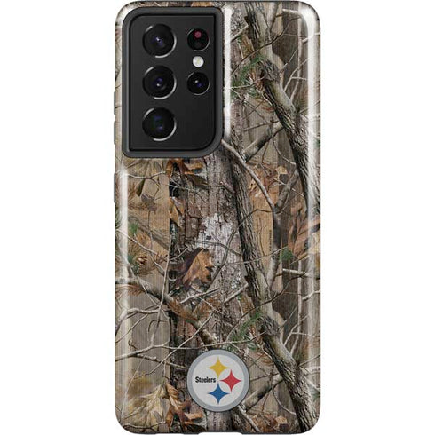 NFL Pittsburgh Steelers Realtree AP Camo Galaxy S21 Ultra 5G Pro Case