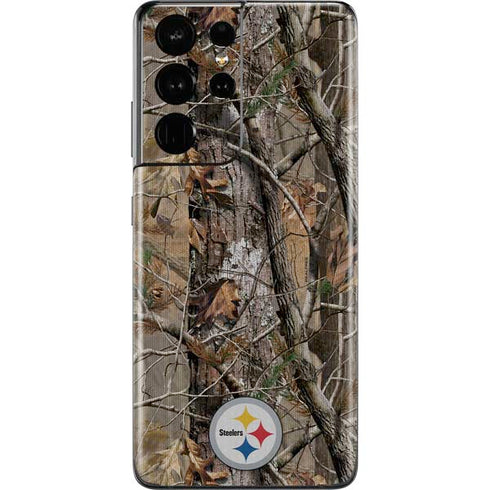 NFL Pittsburgh Steelers Realtree AP Camo Galaxy S21 Ultra 5G Skin