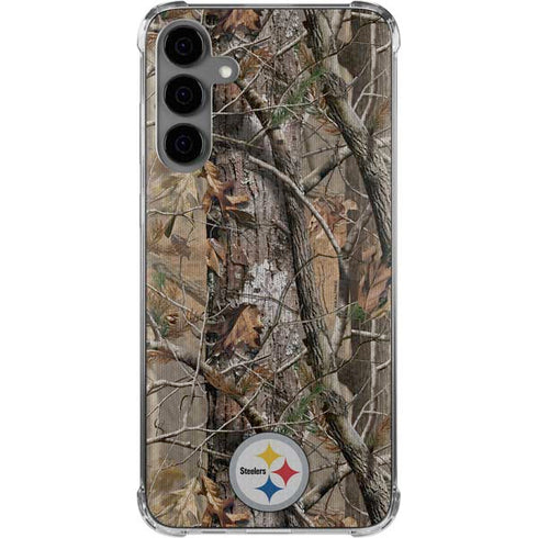 NFL Pittsburgh Steelers Realtree AP Camo Galaxy S24 Plus Clear Case