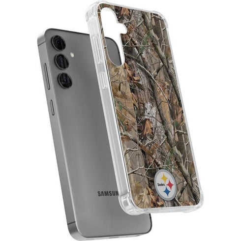 NFL Pittsburgh Steelers Realtree AP Camo Galaxy S24 Plus Clear Case