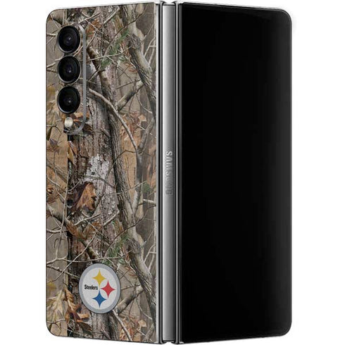 NFL Pittsburgh Steelers Realtree AP Camo Galaxy Z Fold4 5G Skin