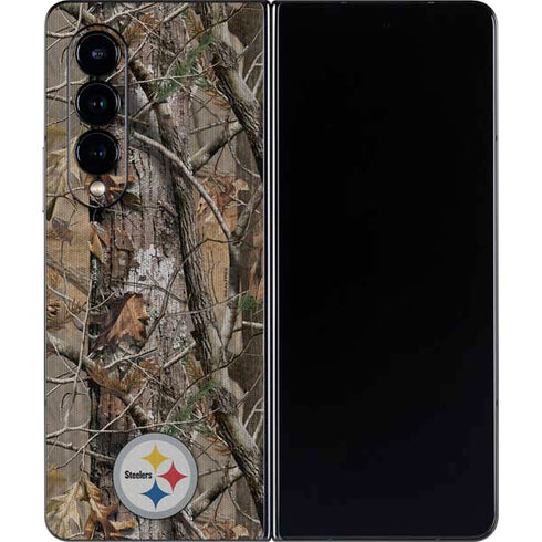 NFL Pittsburgh Steelers Realtree AP Camo Galaxy Z Fold4 5G Skin