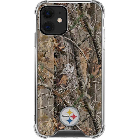 NFL Pittsburgh Steelers Realtree AP Camo iPhone 12 Clear Case