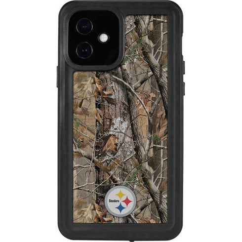 NFL Pittsburgh Steelers Realtree AP Camo iPhone 12 Waterproof Case