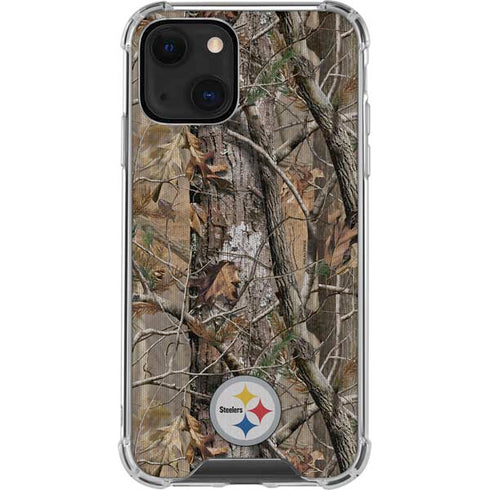 NFL Pittsburgh Steelers Realtree AP Camo iPhone 13 Mini Clear Case