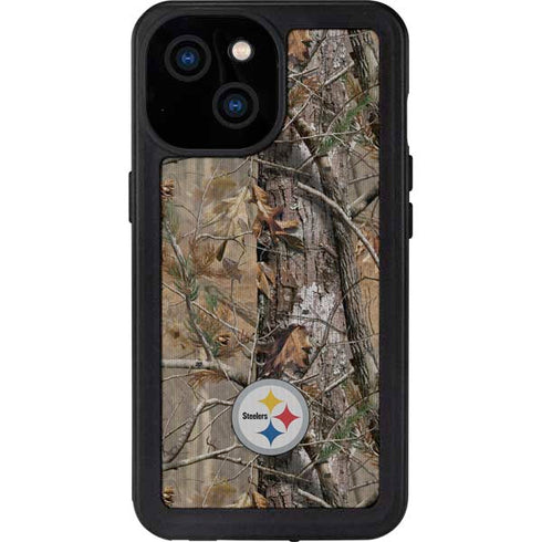 NFL Pittsburgh Steelers Realtree AP Camo iPhone 13 Mini Waterproof Case