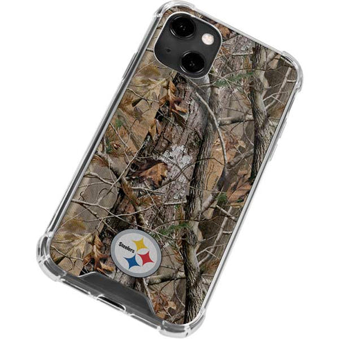 NFL Pittsburgh Steelers Realtree AP Camo iPhone 14 Clear Case