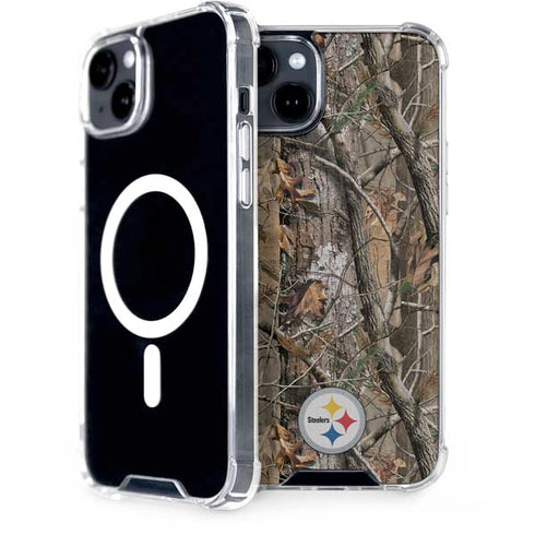 NFL Pittsburgh Steelers Realtree AP Camo iPhone 15 Plus MagSafe Case