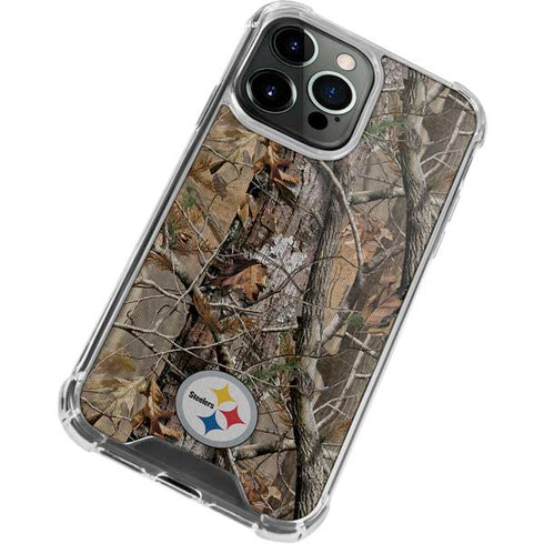 NFL Pittsburgh Steelers Realtree AP Camo iPhone 15 Pro Clear Case