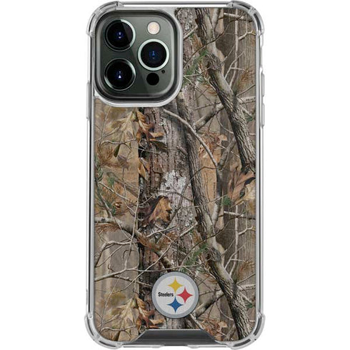 NFL Pittsburgh Steelers Realtree AP Camo iPhone 14 Pro Max Clear Case
