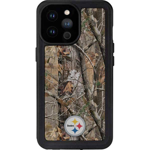 NFL Pittsburgh Steelers Realtree AP Camo iPhone 14 Pro Max Waterproof Case
