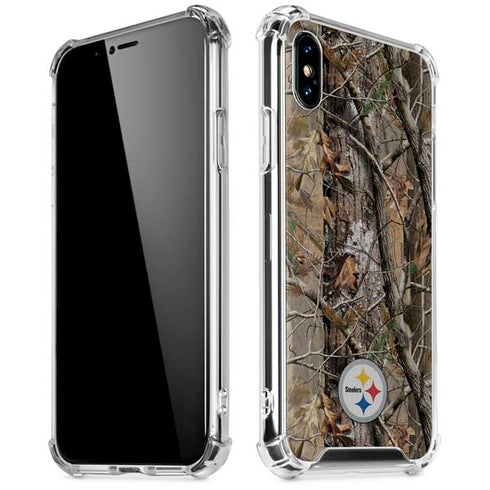 NFL Pittsburgh Steelers Realtree AP Camo iPhone XS Max Clear Case