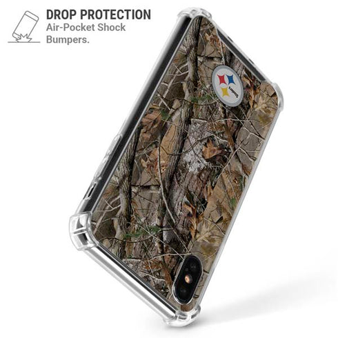 NFL Pittsburgh Steelers Realtree AP Camo iPhone XS Max Clear Case