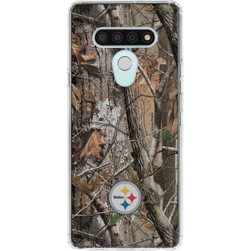 NFL Pittsburgh Steelers Realtree AP Camo LG Stylo 6 Clear Case
