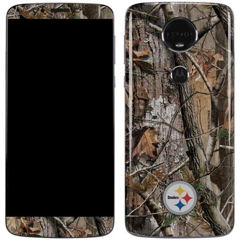 NFL Pittsburgh Steelers Realtree AP Camo Moto E5 Plus Skin
