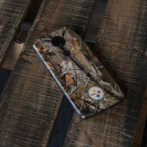 NFL Pittsburgh Steelers Realtree AP Camo Moto E5 Plus Skin