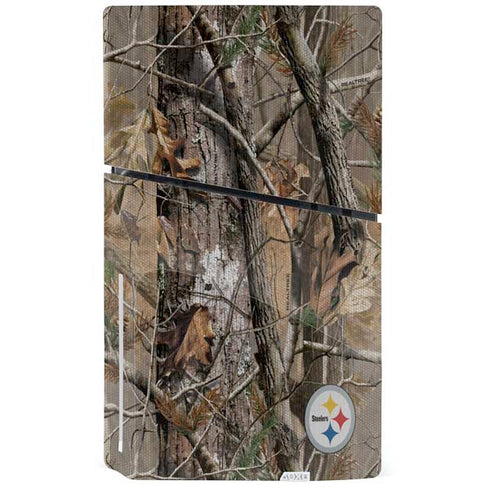 NFL Pittsburgh Steelers Realtree AP Camo PS5 Slim Disk Bundle Skin