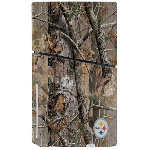 NFL Pittsburgh Steelers Realtree AP Camo PS5 Slim Disk Console Skin