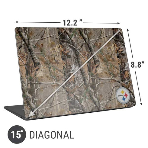 NFL Pittsburgh Steelers Realtree AP Camo Universal Laptop 15in (12.2 x 8.8in) Skin