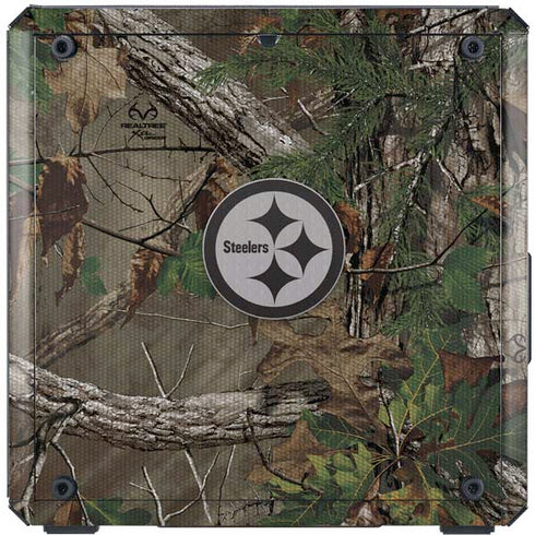 NFL Pittsburgh Steelers Realtree Xtra Green Camo Cooler Master MasterBox Q300L Mini Tower Skin
