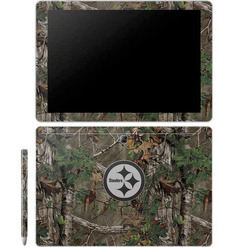 NFL Pittsburgh Steelers Realtree Xtra Green Camo Galaxy Book 12in Skin