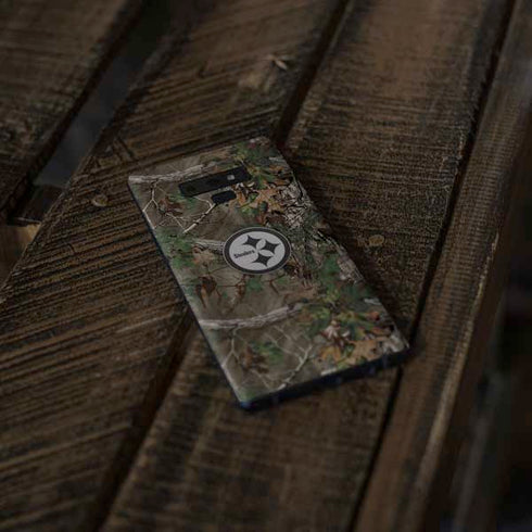 NFL Pittsburgh Steelers Realtree Xtra Green Camo Galaxy Note 9 Skin
