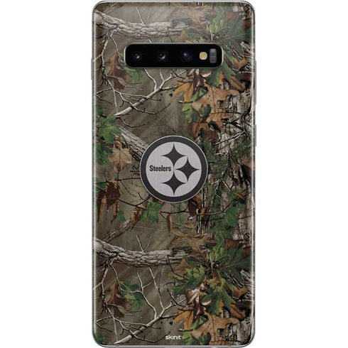 NFL Pittsburgh Steelers Realtree Xtra Green Camo Galaxy S10 Plus Skin