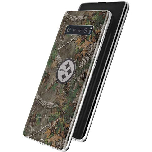 NFL Pittsburgh Steelers Realtree Xtra Green Camo Galaxy S10 Plus Skin