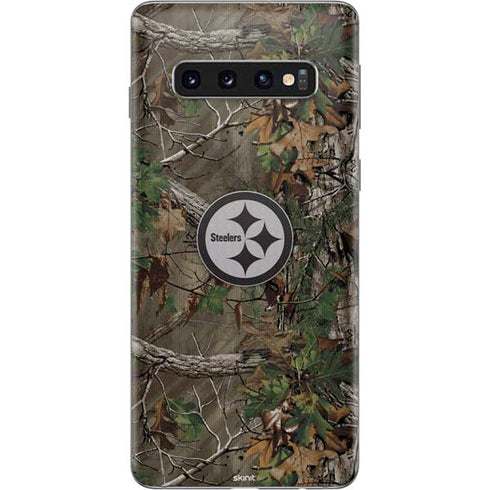 NFL Pittsburgh Steelers Realtree Xtra Green Camo Galaxy S10 Skin
