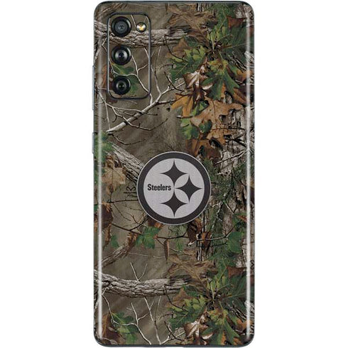 NFL Pittsburgh Steelers Realtree Xtra Green Camo Galaxy S20 Fan Edition Skin