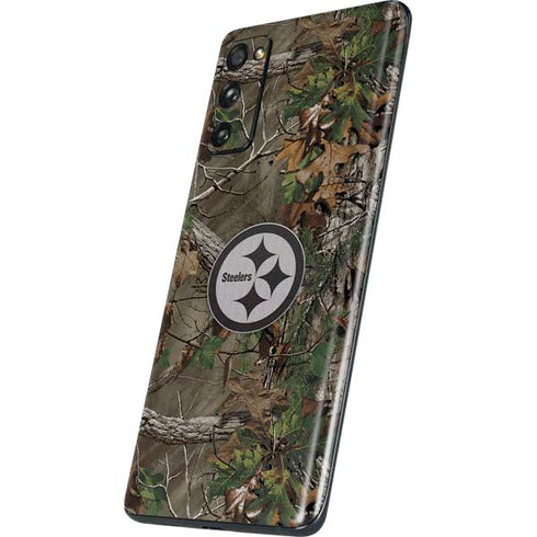 NFL Pittsburgh Steelers Realtree Xtra Green Camo Galaxy S20 Fan Edition Skin
