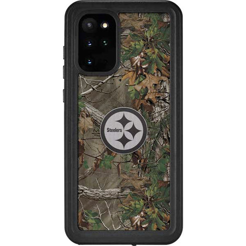 NFL Pittsburgh Steelers Realtree Xtra Green Camo Galaxy S20 Plus Waterproof Case