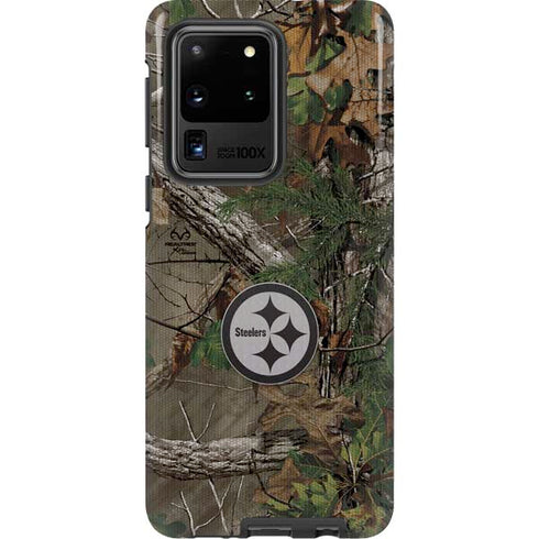 NFL Pittsburgh Steelers Realtree Xtra Green Camo Galaxy S20 Ultra 5G Pro Case